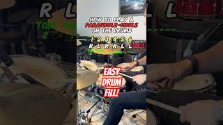 How to Play a ParadiddleDiddle Drum Fill Easy Drum Lesson drums [upl. by Gastineau]