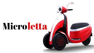 Microletta  Tilt Locking amp self Balancing electric Scooter or Trike [upl. by Siulegroj]