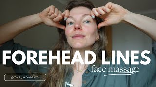 Reduce Forehead Lines  Natural Facelifting [upl. by Rednasela35]