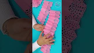 ¿Cómo hacer rosetones de papel✨How to make paper rosettes shorts party happybirthday diy [upl. by Elysee]