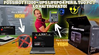 FOSSIBOT F1200  La migliore soluzione UPS per il tuo PC ad alte prestazioni [upl. by Emmet]