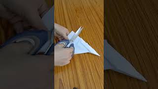 How to make a easy F15 jet Aeroplane with paper ✈️ homedecor flowercraft paperpeony [upl. by Artemis]