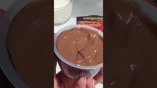 WARNING watch at your own delight 🤤epigamia chocolate caramel chocolatepudding dessert [upl. by Akit]