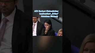 AfD Norbert Kleinwächter konfrontiert Annalena Bärbock shorts reels ki [upl. by Iv]