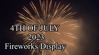 Cayucos California 4th of July annual fireworks display 2023 at the pier [upl. by Anaoy]