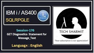 Get Diagnostics Statement for MessageText in SQLRPGLE  GET DIAGNOSTICS  SQLRPGLE  DB2 [upl. by Mandie290]