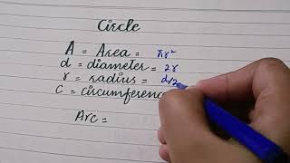 Formulas of circle mathematics [upl. by Atreb710]