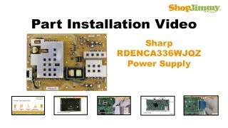 LCD TV REPAIR TV WILL NOT TURN ON  Sharp TV Power Supply Board Replacement Models LC46 LC52 LCC [upl. by Attirehs]