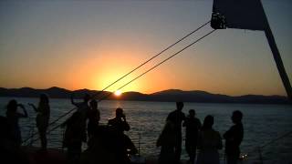 Whitsunday Islands Part 3  Sunset Cruise from Hamilton Island [upl. by Nnayd282]