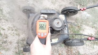 EXTREME OVERHEATING my LAWNMOWER carnage [upl. by Leonerd]