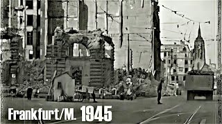 FrankfurtM  Mai 1945  privat gefilmt  private footage  amp Hanau airfield  Flughafen [upl. by Koa]