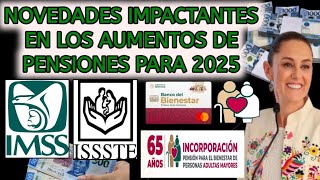 NOVEDADES IMPACTANTES EN LOS AUMENTOS DE PENSIONES PARA 2025 [upl. by Llirpa]