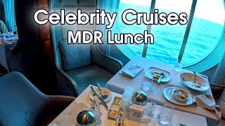 Celebrity Cruises Lunch Food at Main Dining Room 2023 [upl. by Maddocks]