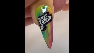 Summer Love Blurred Ombre Nail Tutorial  Learning Gel Nails [upl. by Llerrud]