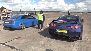 560HP Audi A4 B7 DTM Edition 20 TFSI vs Nissan GTR R35 [upl. by Smail]