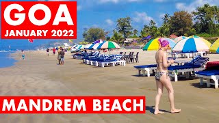 Goa Vlog  Mandrem Beach  January 2022  Famous Russian Beach  North Goa  Arambol Beach [upl. by Chard866]