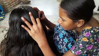 nitpicking in long hair new  Priya nitpicking  nitpicking in long hair new [upl. by Sosthena963]