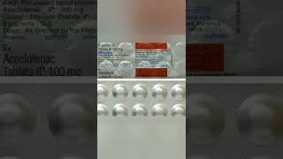 Hifenac Tablets uses in Hindi  Aceclofenac 100mg Tablets shots [upl. by Ymmik626]