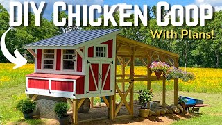 Ultimate Backyard Chicken Coop Build  How To DIY [upl. by Ezri]