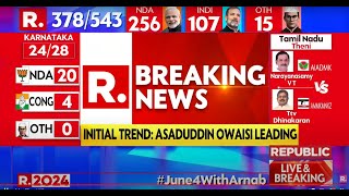 Election Result Day With Arnab Goswami LIVE NDA Takes The Lead Based On Initial Trends [upl. by Coyle]