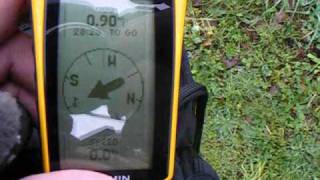 Geocaching With New Garmin Etrex H Gps Sat Nav [upl. by Nosyla972]