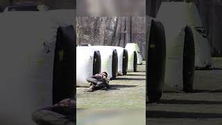 Crazy shooting while crawling shorts paintball [upl. by Hessler]