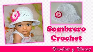 Sombrero crochet verano para niñas con flor 3D 👒 👧 Parte 2 [upl. by Alihet]