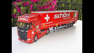 SCANIA 580 SOLIDO 124 Trailer Solido 124 solido truck 124 Schoni 124 [upl. by Htebezile]