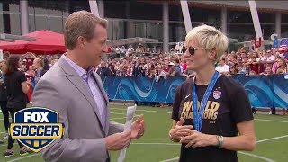 Megan Rapinoe Happy to keep the tradition going [upl. by Yerga]