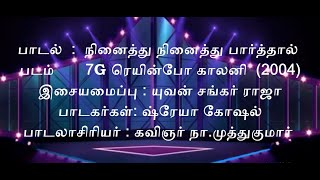 NINAITHU NINAITHU PARTHAAL KARAOKE WITH VOICE PROMPT நினைத்து நினைத்து பார்த்தால் கரோக்கி [upl. by Leandra286]