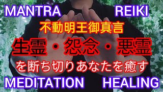 【強力】聞き流すだけで生霊・怨念・悪霊からあなたを守り抜く ※不動明王（Fudo Myoo）真言、瞑想、レイキ、ヒーリング MANTRAMEDITATIONREIKIHEALING [upl. by Kreis]