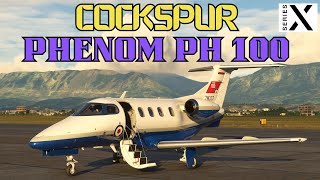 Microsoft Flight Simulator XBOX SERIES X Cockspur Phenom PH100 ShowcaseReview [upl. by Christiane]