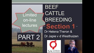 2 Online English Beef Cattle Breeding Course Section 1 PART 2 [upl. by Cusack413]