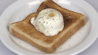 NO Fail Microwave Perfect Poached Egg Recipe [upl. by Nylsoj273]