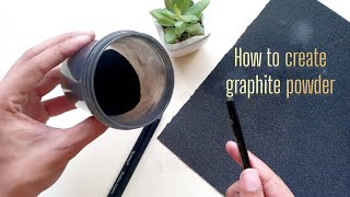 How to make Graphite powder for your drawings [upl. by Namlaz]