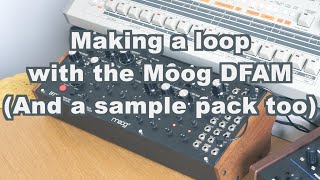 Making a loop with the Moog DFAM [upl. by Otha]