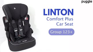 Puggle Linton Comfort Plus Group 123 Car Seat  Features amp Howto Guide [upl. by Raphaela878]