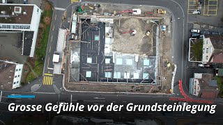 Neubau der Zürcher Oberland Medien vor der Grundsteinlegung [upl. by Maddy]