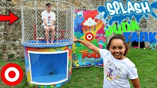 ICE WATER DUNK TANK CHALLENGE TIANA [upl. by Annahc631]