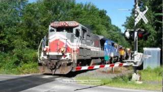 NECR Train Symbol NERBRPA in South Amherst MA [upl. by Ariad]