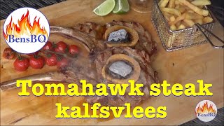 Tomahawk steak  kalfsvlees [upl. by Nesnar528]