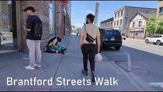 Discover Canada 🇨🇦 BRANTFORD Downtown Walking Tour 4K video [upl. by Blinny332]