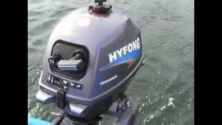 Hyfong F 25 PS Viertakt Four Stroke Außenborder Outboard  erste Testfahrt Chinese Outboard [upl. by Yrrep284]