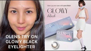 Glowy Black Eyelighter  Olens Contact Lens Try On  Filipino  Malaysia Beauty Blogger [upl. by Covell]