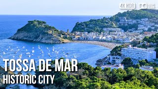 Tossa de Mar Historic Town and Fortress Costa Brava  🇪🇸 Spain 8K HDR Walking Tour [upl. by Rene]