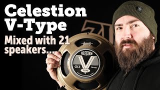 Celestion V type vs 21 other speakers  shootout [upl. by Joycelin66]