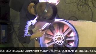 CRACKED ALLOY WHEEL WELDING PROCESS [upl. by Marras827]