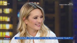 Carolina Crescentini i suoi personaggi e quotIl cercasuoniquot  La Vita in diretta  22112023 [upl. by Helge89]