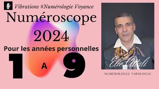 Numérologie année 2024 Numéroscope de l année [upl. by Ddahc]