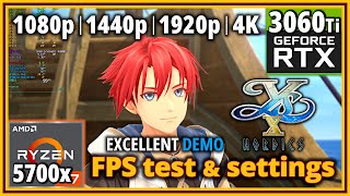 Ys X Nordics PC Demo  Ryzen 7 5700X amp RTX 3060 Ti  FPS Test and Settings [upl. by Leahcimnoj]